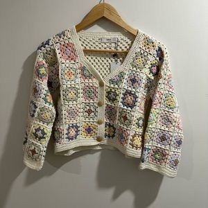 NWT Mango Crochet Cardigan